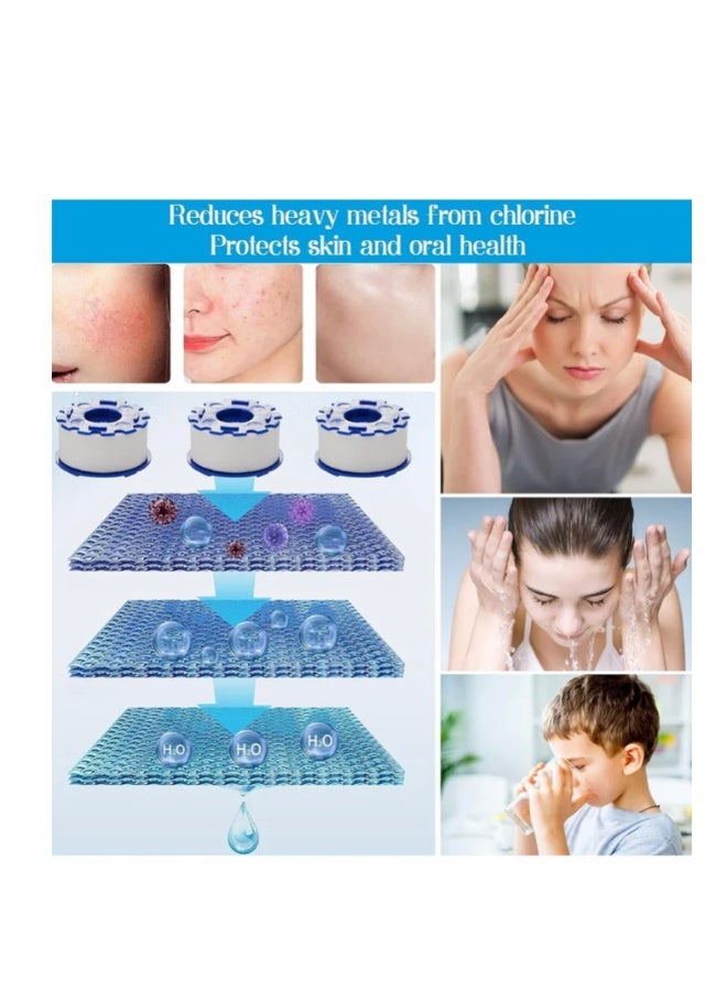 مصدر غسيل متحرك بزاوية 360 درجة مع مرشح متعدد الأغراض ومكونات مرشح 5، يزيل المعادن الثقيلة والمياه الصلبة، مناسب للمطابخ والحمامات المنزلية - Image 2