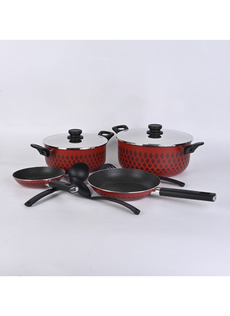 ALSAHAH Vega 9 Piece Aluminum Cookware Set  - Image 2