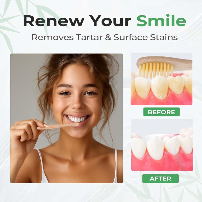 GENKENT Bamboo Toothbrushes 12 Pack Natural Toothbrushes BPA Free Soft Bristles Toothbrush Eco Friendly Charcoal Toothbrush for Travel - Image 4