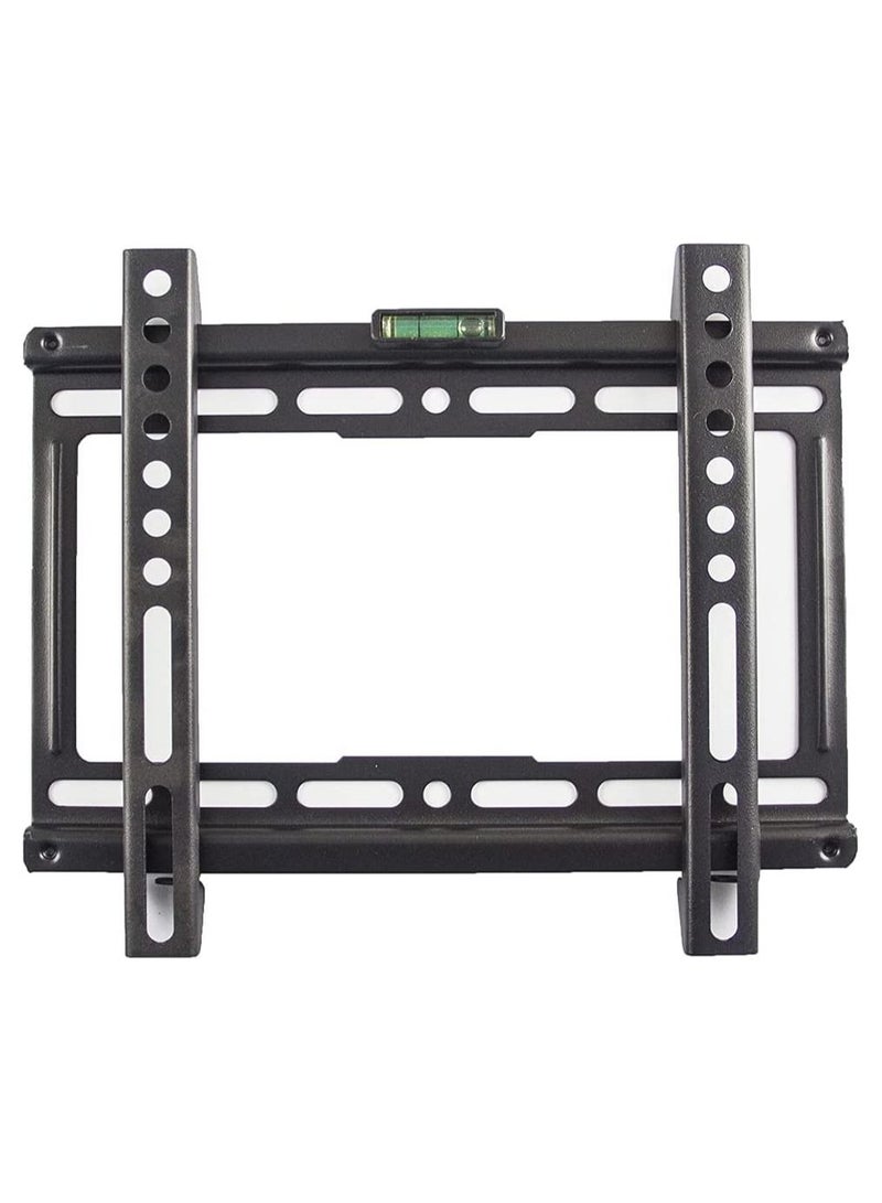 Fixed TV Wall Mount Bracket for 17-55 Inch LED LCD OLED QLED Flat Screen TVs, Holds up to 55 Lbs with VESA 200x200, Lockable Safety Bar, Easy Installation - Image 1