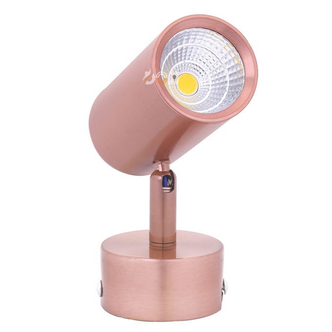 ROSE GOLD FINISH SPOT LIGHTS ALUMINIUM FOCUS LIGHT ADJUSTABLE HEAD SPOT LIGHT FOR WALL WARMWHITE 3 WATT