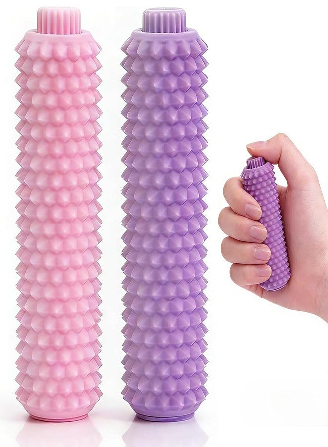 Parawo 2PCS Little Ouchies Pain Stim Fidget,Spiky Sensory Fidget Toys for Adults Anxiety Relief(Pink,Purple) - Image 1