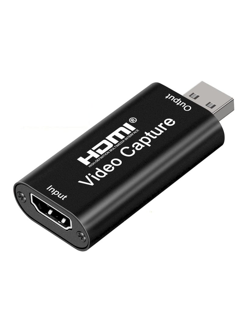 4K HDMI Video Capture Card,Cam Link Card Game Audio Adapter HDMI to USB 2.0 Record Capture Device for Streaming,Live Broadcasting,Video Conference,Teaching,Gaming - Image 1