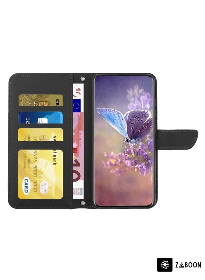 Zaboon Protective Case For Honor X5 4G HT03 Skin Feel Butterfly Embossed Flip Leather - Image 3