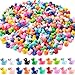 DULEFUN 200pcs Mini Resin Ducks 20 Colors Small Tiny Little Duck Figurines to Hide Miniature Figures for Dollhouse Micro Garden Landscape Decoration Craft Party Favors Toys - Image 2