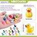 DULEFUN 200pcs Mini Resin Ducks 20 Colors Small Tiny Little Duck Figurines to Hide Miniature Figures for Dollhouse Micro Garden Landscape Decoration Craft Party Favors Toys - Image 4