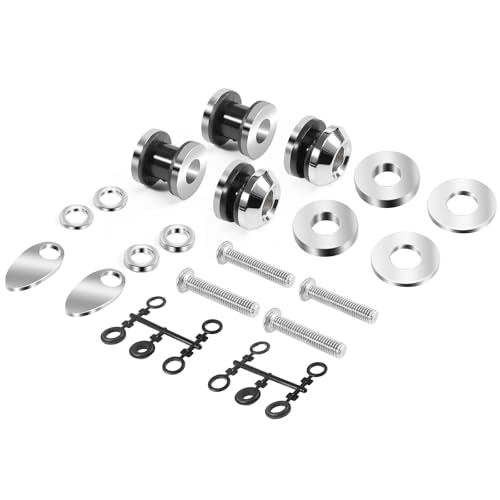 kekykm 20062017 Passenger Backrest Sissy Bar Docking Hardware Kit Compatible with Harley Davidson Dyna Fat Bob Street Bob Low Rider Super Glide Wide Glide FXDL FXDF FXDWG Models Chrome