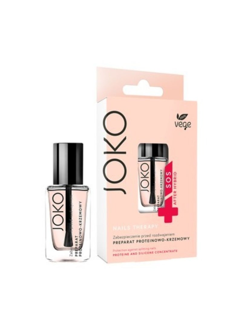 Protein and silicon conditioner for splitting nails