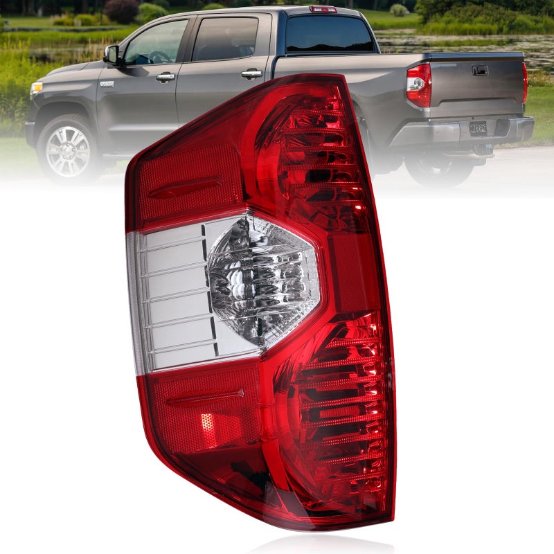 Boine Tail Light Compatible With 2014 2015 2016 2017 2018 2019 2020 2021 Toyota Tundra Pickup Left Driver Side Red Rear Light Housing Replace 815500C100 Left Driver Side