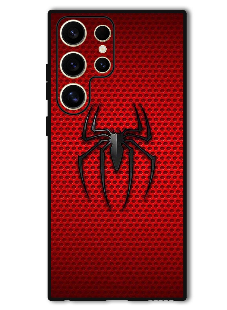 Theodor Protective Case Anti Scratch Shock Proof Bumper Cover For Samsung Galaxy S24 Ultra Red Spiderman Logo - Image 1