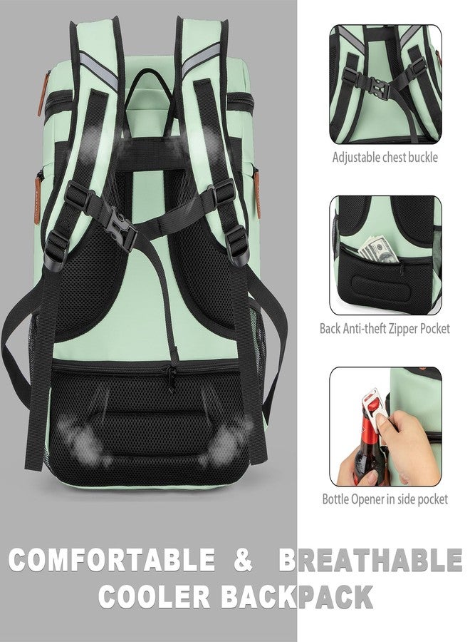 BAGPARKK Insulated Cooler Backpack,33 Cans Multifunctional Double Deck Leakproof Cooler Bag with Sternum Strap,Large Capacity Lightweight Travel Camping Beach Backpack Cooler Ice Chest for Men Women - Image 5