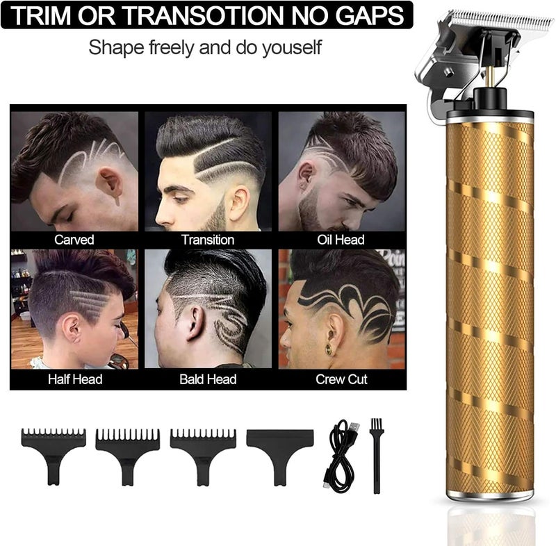 Solati Hair Clippers for Men, USB Rechargeable Hair Trimmer Cordless Beard Trimmer for Men Electric T Blade Hair Clipper Men's Trimmer with 4 Guide Combs Cutting Kits for Family Use Home Daily Use - Image 2