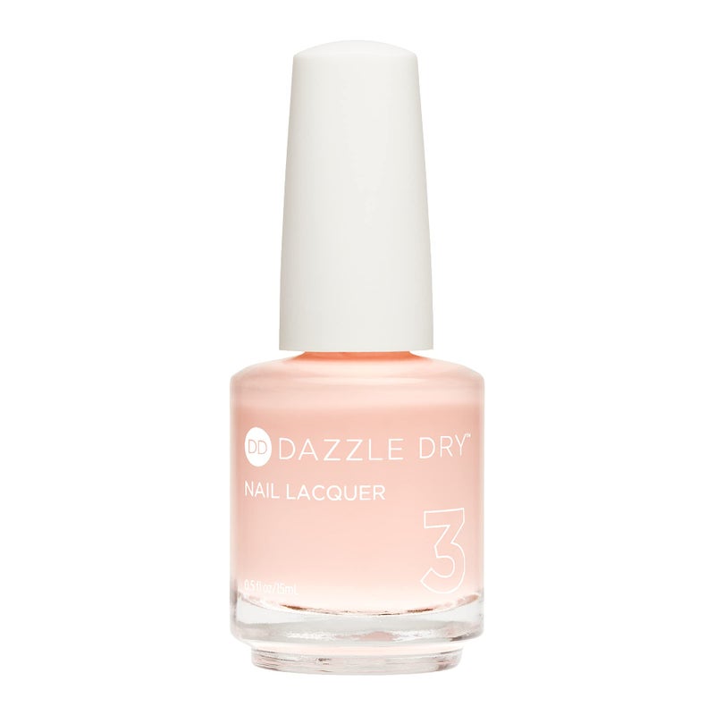 Dazzle Dry Nail Lacquer (Step 3) - Not Quite Nude - A full coverage peaches-and-cream nude. (0.5 fl oz) - Image 1