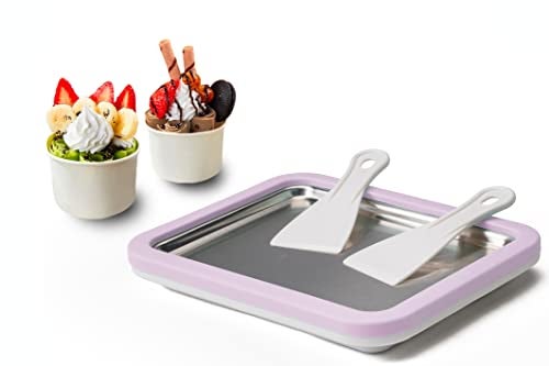 JoyMech Ice Cream Roll Maker Rolled Ice Cream Machine, Sweet Spot Pan, Instant Cold Plate, Ideal for Making Rolled Ice Cream Soft Serve Slushies Frozen Yogurt Sorbet and Gelato (Lavender) - Image 1