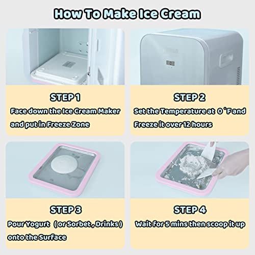 JoyMech Ice Cream Roll Maker Rolled Ice Cream Machine, Sweet Spot Pan, Instant Cold Plate, Ideal for Making Rolled Ice Cream Soft Serve Slushies Frozen Yogurt Sorbet and Gelato (Lavender) - Image 3