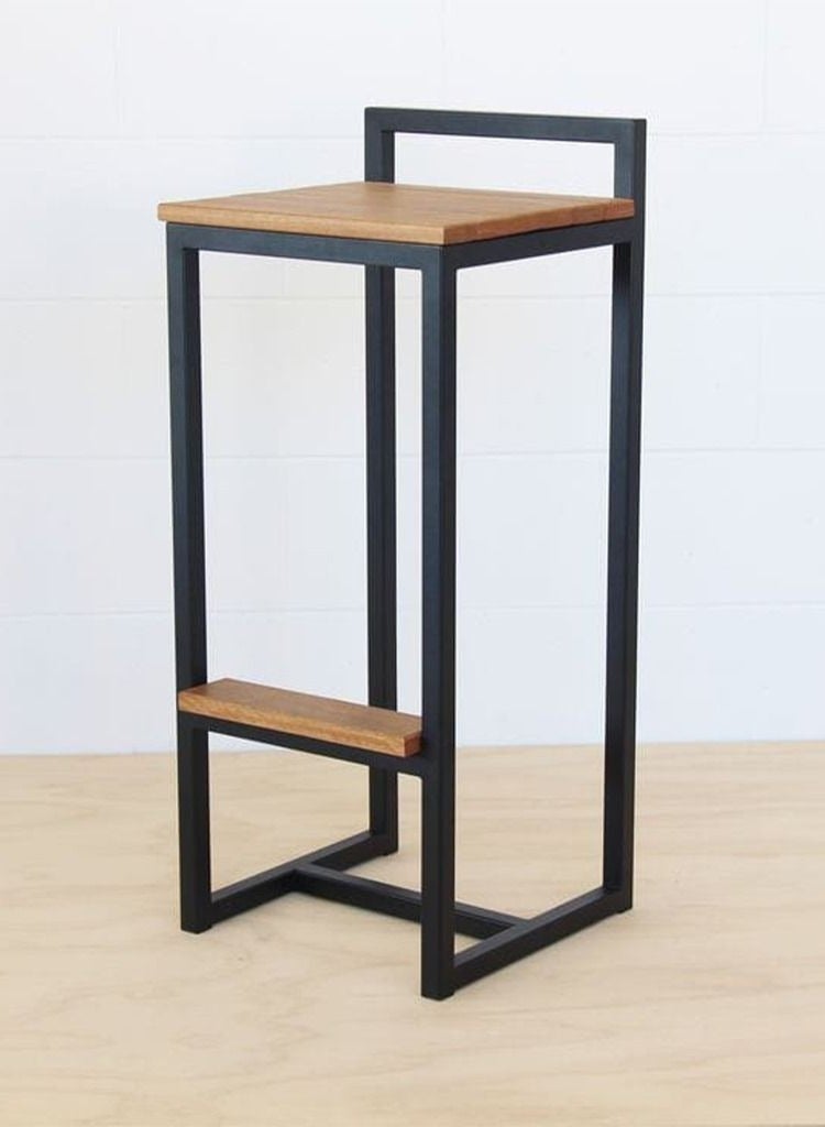 Generic Black steel bar stool 