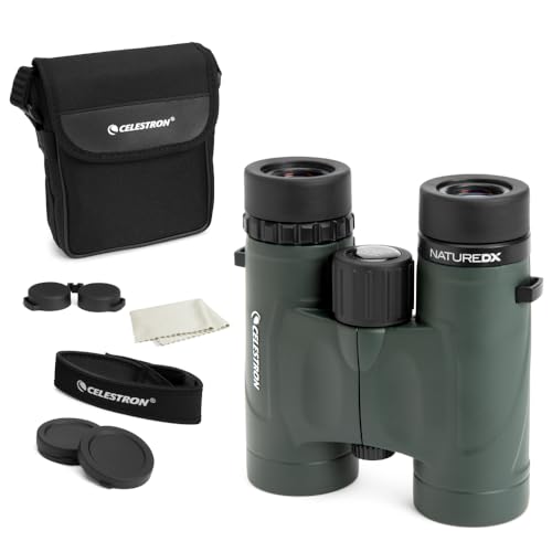 Celestron - Nature DX 8x32 Binoculars – Ideal for Birding and Outdoors – 32mm Objective Lenses – Wide 7.4° Field of View – BaK-4 Prisms – Fully Multi-Coated – Waterproof and Fogproof - Image 1