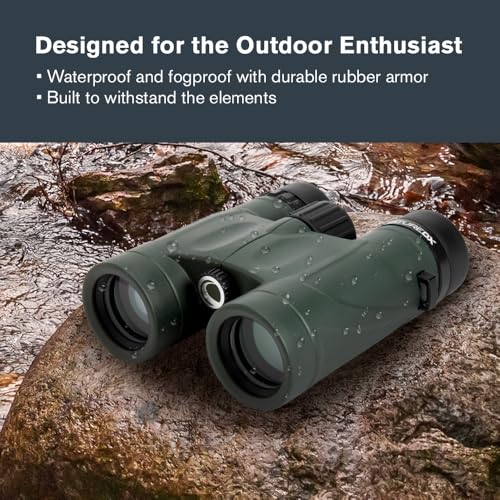 Celestron - Nature DX 8x32 Binoculars – Ideal for Birding and Outdoors – 32mm Objective Lenses – Wide 7.4° Field of View – BaK-4 Prisms – Fully Multi-Coated – Waterproof and Fogproof - Image 4