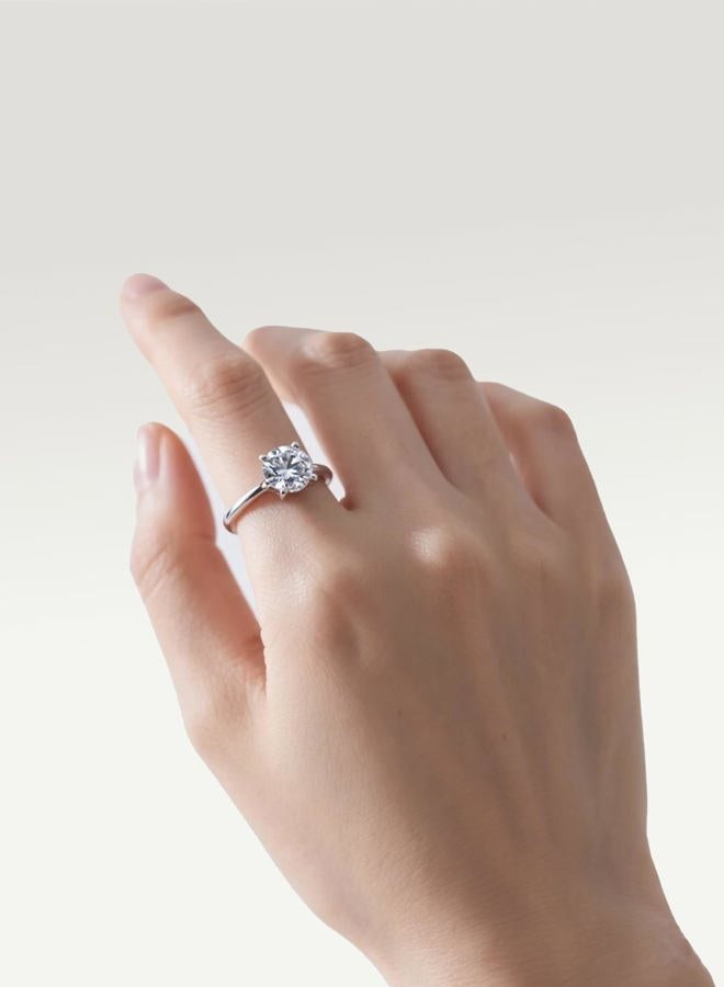 CRITI RORA 1-3 Carat Lab Grown Diamond Engagement Ring 14K White Gold,IGI Certified Round Cut (E-F Color VS2-SI1) Classic 4-Prong Ring for Women,Wedding Ring, 5, White Gold, Diamond - Image 5