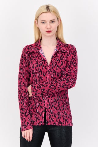 Women Spread Collar Long Sleeve Animal Print Blouse, Multicolor - pzsku/Z4EF3F15D7B6DFE45A63EZ/45/1747663694/018f1d2f-2b67-451b-bc46-880a85fb846e