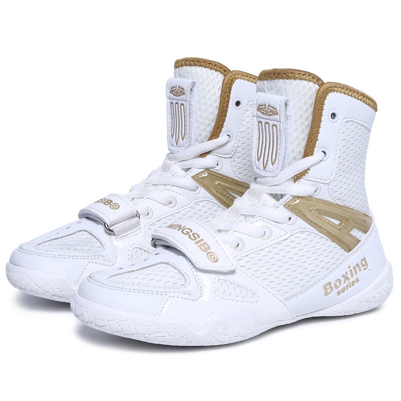 Professional Boxing Shoes Children'S Training Shoes Indoor Sports Sanda Pig Boys Girls Children'S Wrestling Shoes Fighting Shoes - Image 3
