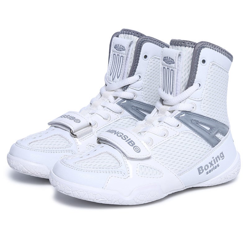 Professional Boxing Shoes Children'S Training Shoes Indoor Sports Sanda Pig Boys Girls Children'S Wrestling Shoes Fighting Shoes - Image 5