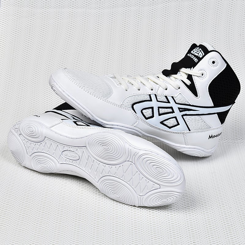 Professional Boxing Shoes Children'S Training Shoes Indoor Sports Sanda Pig Boys Girls Children'S Wrestling Shoes Fighting Shoes - Image 1
