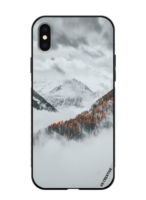 Protective Case Cover For Apple iPhone XS Max Frosted Orange Design Multicolour