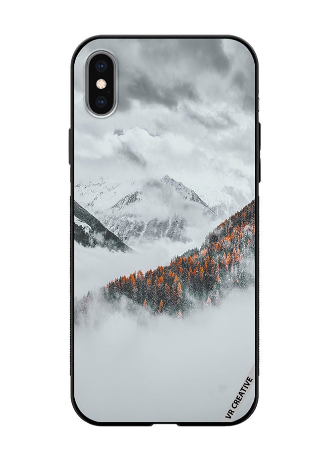 Protective Case Cover For Apple iPhone XS Max Frosted Orange Design Multicolour
