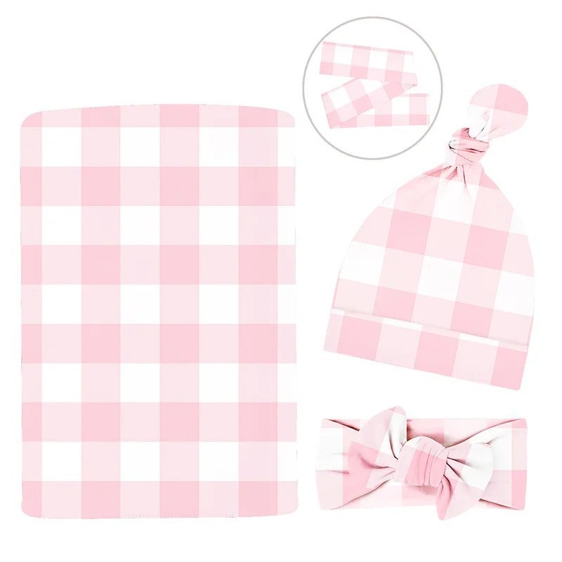 Bluejw 3 Piece Newborn Swaddle Set - Summer Baby Swaddle Blankets for Swaddlers - Soft & Breathable - Image 1
