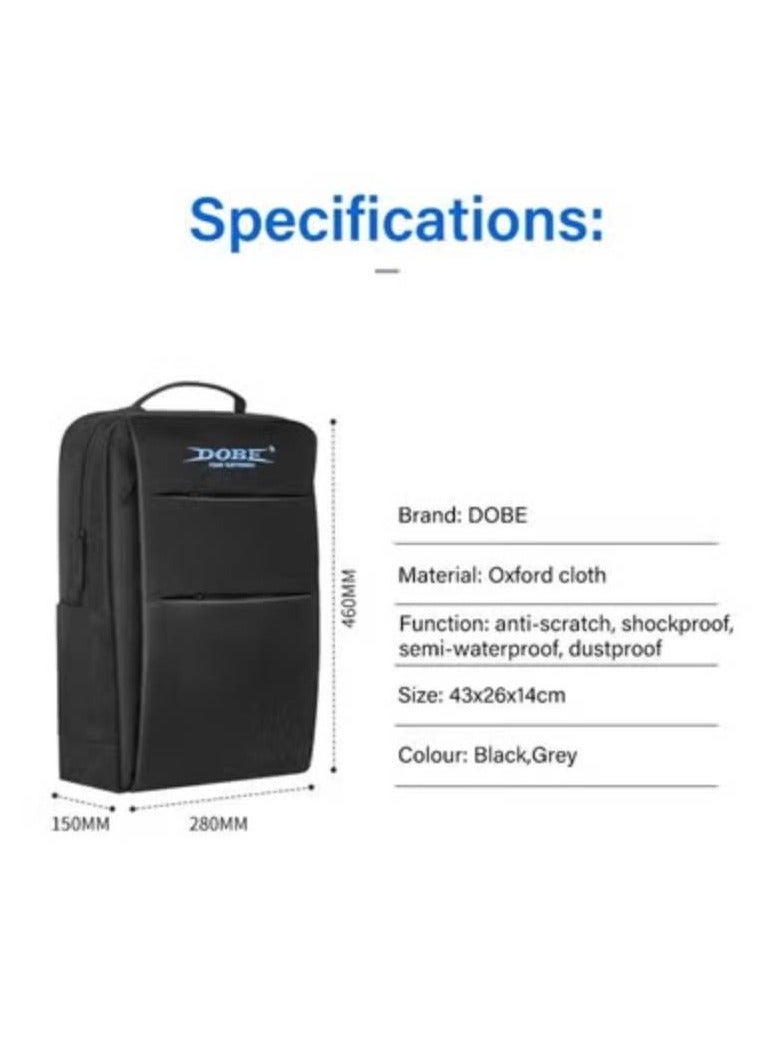 دوبي حقيبة تخزين سفر لبلايستيشن 5 و اكس بوكس سيريس X S مع جيوب للأكسسوارات - Image 2