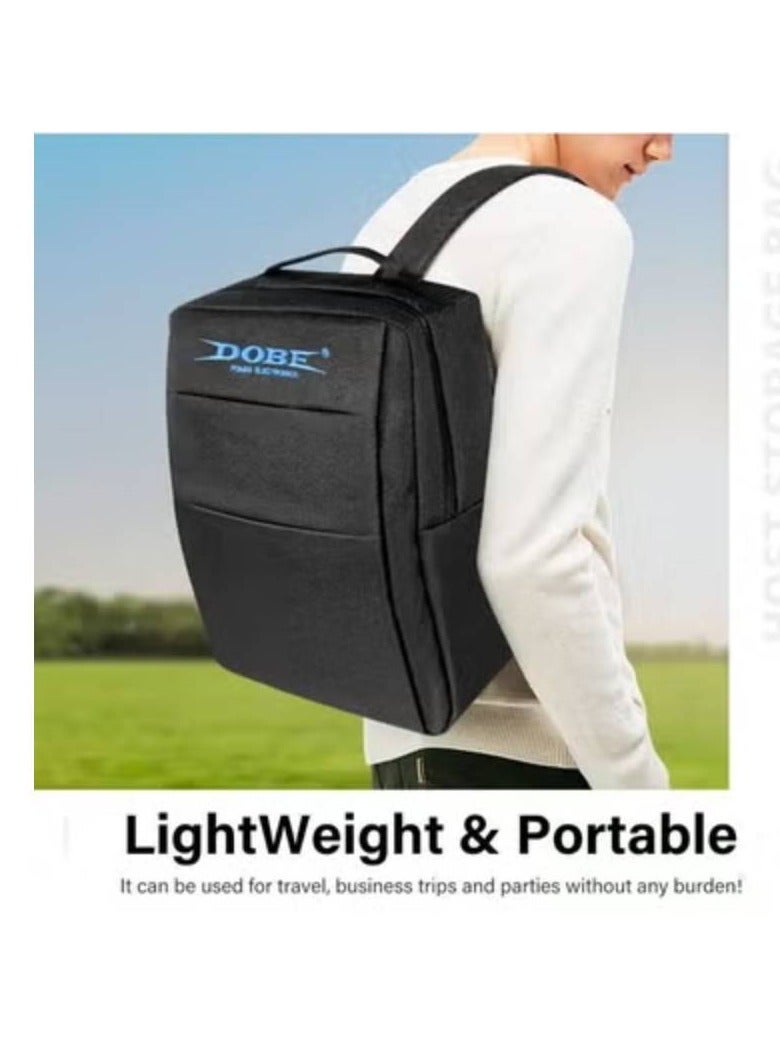 دوبي حقيبة تخزين سفر لبلايستيشن 5 و اكس بوكس سيريس X S مع جيوب للأكسسوارات - Image 5