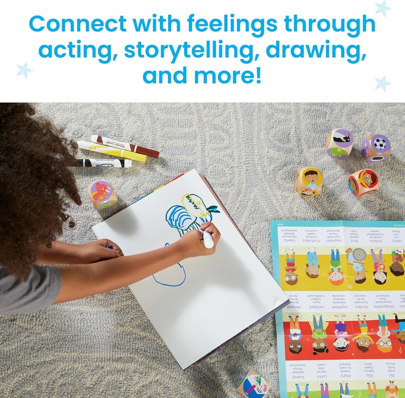 hand2mind hand2mind Rolling for Feelings Dice Game Therapy Games Play Therapy Toys Social Emotional Learning Emotional Regulation for Kids Social Skills Activities for Kids School Counselor Supplies - Image 5