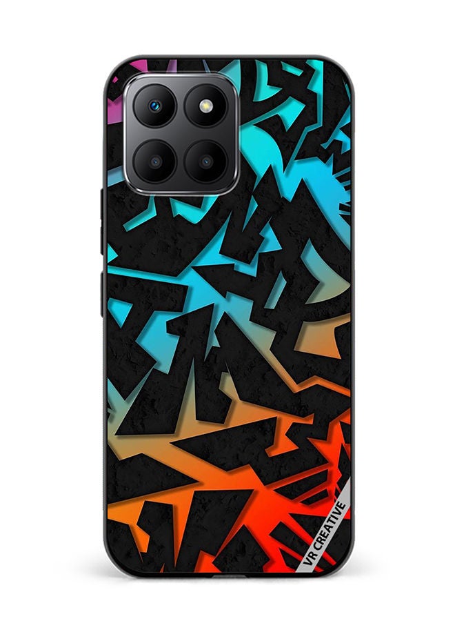 VR CREATIVE Protective Case Cover For Honor 70 Lite Abstract Design Multicolour - Image 1