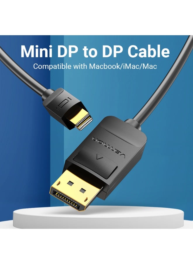 VENTION Mini DP to DP Cable 1.5M Black Model # HAABG - Image 2