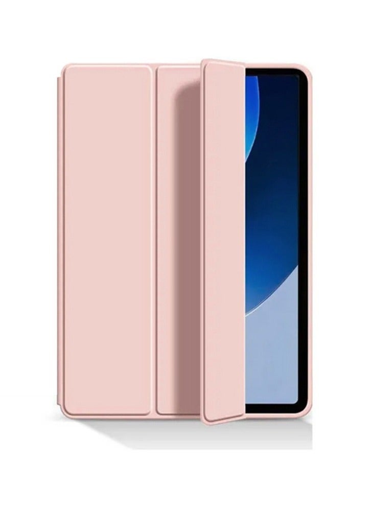 هواوي ماتيباد 11.5 بوصة / الهواء 11.5 بوصة / 11.5s 11.5 بوصة الهاتف المحمول شل ، استيقظ تلقائي / النوم ، لمسة مريحة من الجلد ، رقيقة جدا ثلاثة أضعاف قوس الغطاء الواقي ، لينة تبو الغطاء الخلفي ، الوردي - Image 1