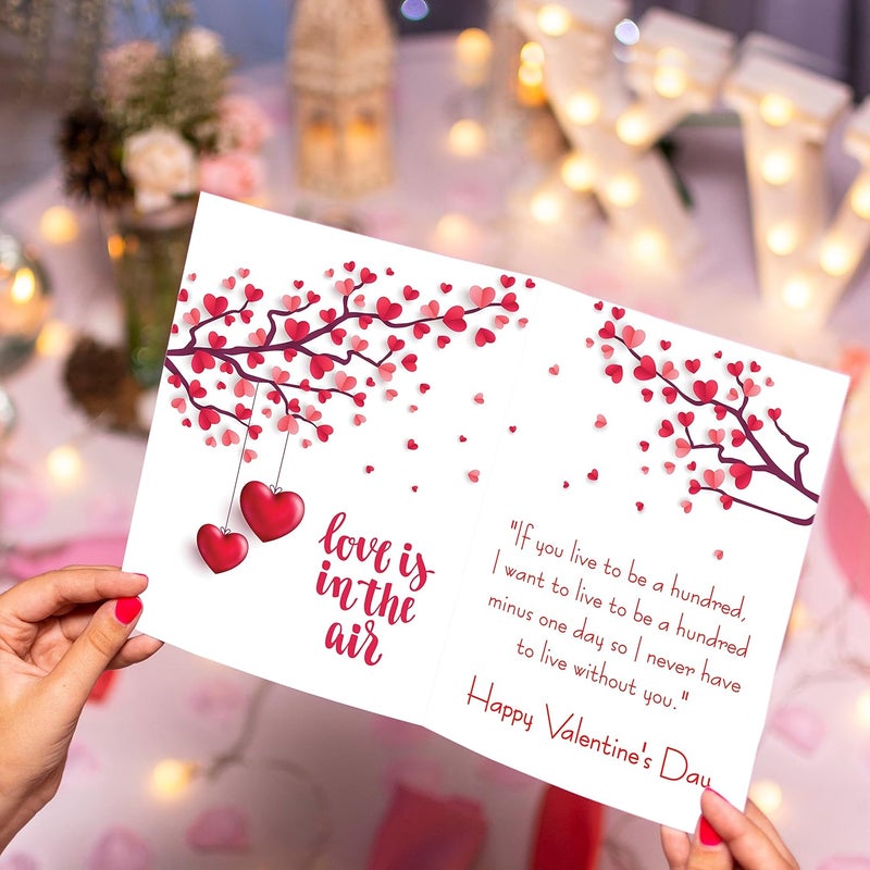 FlyBuy HUB FlyBuy Hub Valentine Love Card Valentines Day Greeting Card for Husband Wife Girlfriend Boyfriend Couples Special Game Card Pack of 1 Design 1  - Image 4