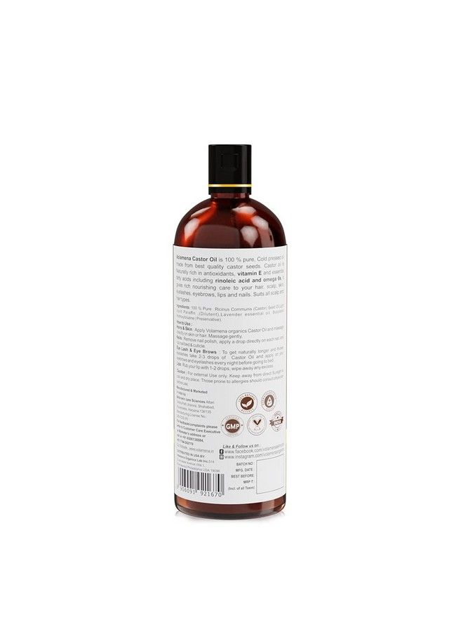 VOLAMENA WITH DEVICE Cold Pressed Castor Oil For Healthy Skin Hair And Nails 200 Ml - Image 3