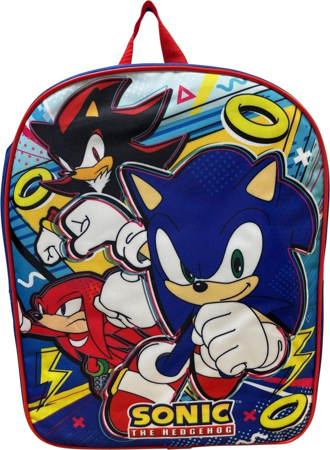روز حقيبة ظهر مدرسية مرخصة للأطفال من روس سونيك ذا هيدجهوج مقاس 15 بوصة (سونيك 2) - Image 2
