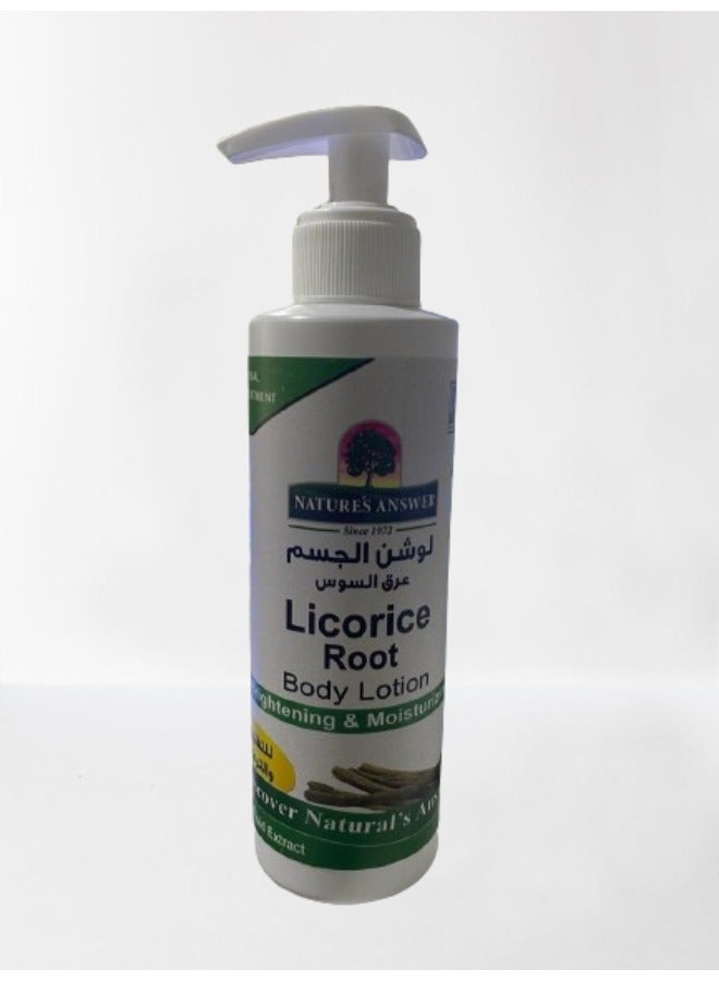 NATURE'S ANSWER licorice root whitening moisturizing body lotion deep nourishment body lotion