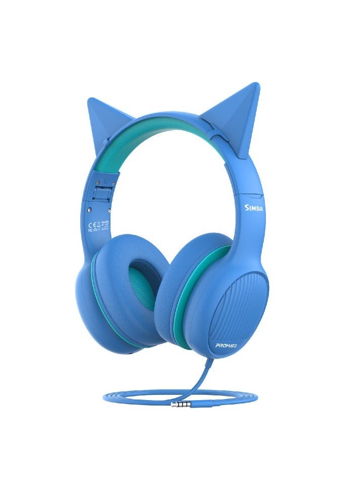 Promats Promate Over-Ear Hi-Definition SafeAudio™ Wired Headset with Noise-Isolating Cushions, Ultra-Soft Ear Pads, Adjustable Headband & High-Clarity Microphone for Music, Calls & Gaming  - Image 1