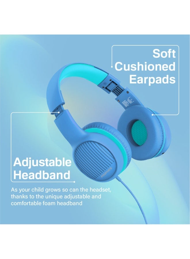 Promats Promate Over-Ear Hi-Definition SafeAudio™ Wired Headset with Noise-Isolating Cushions, Ultra-Soft Ear Pads, Adjustable Headband & High-Clarity Microphone for Music, Calls & Gaming  - Image 5