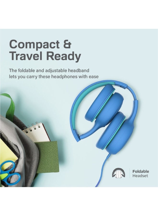 Promats Promate Over-Ear Hi-Definition SafeAudio™ Wired Headset with Noise-Isolating Cushions, Ultra-Soft Ear Pads, Adjustable Headband & High-Clarity Microphone for Music, Calls & Gaming  - Image 4