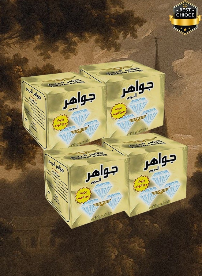 جواهر الريم 4 قطع حلاوة مزيلة للشعر بجوز الهند 500 جرام - Image 1