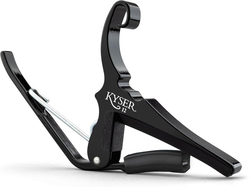 Kyser Quick-Change Guitar Capo for 12-String Guitars, Black, KG12B - Image 1
