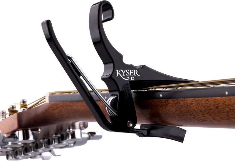 Kyser Quick-Change Guitar Capo for 12-String Guitars, Black, KG12B - Image 3