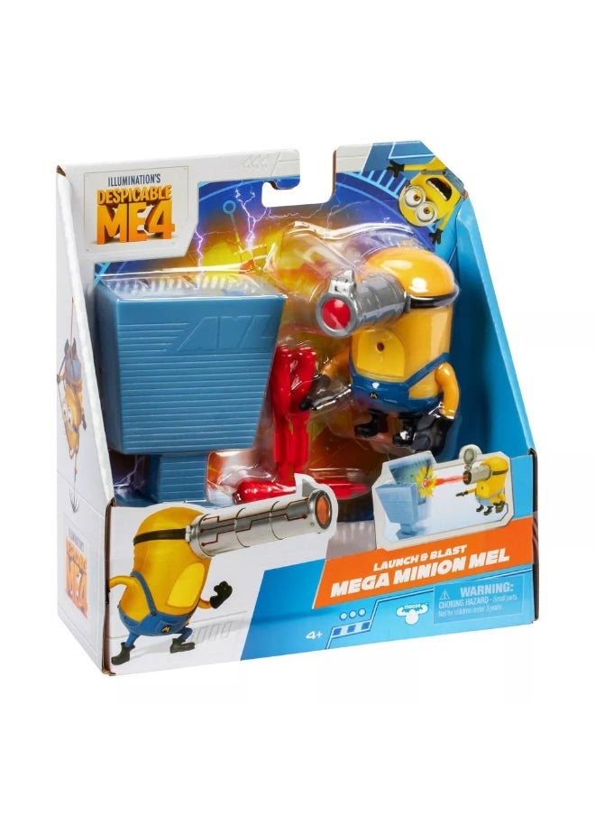 Moose Toys - Despicable Me 4 Mel Mega Minion Launch and Blast Figure - Image 1