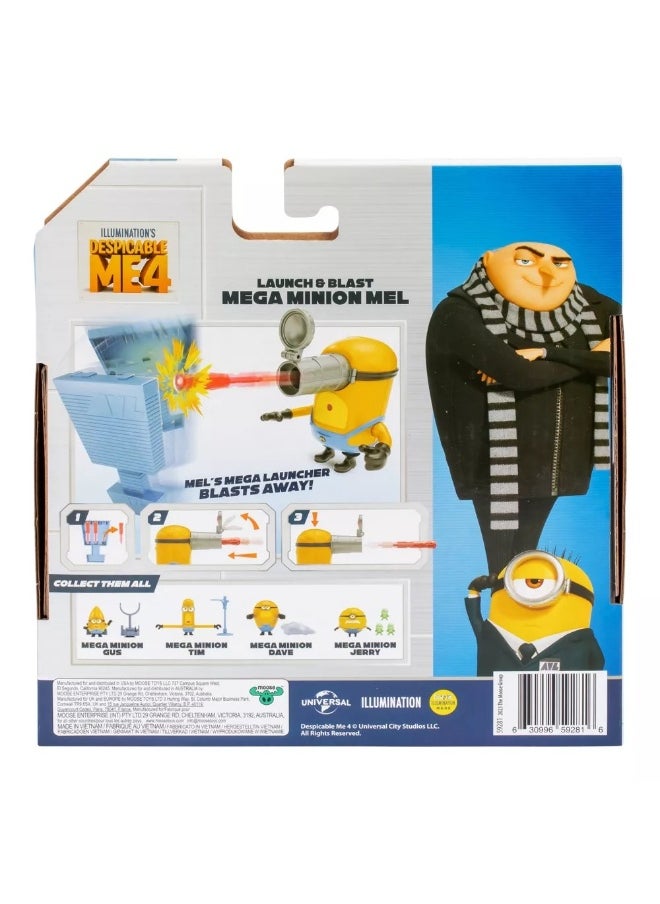 Moose Toys - Despicable Me 4 Mel Mega Minion Launch and Blast Figure - Image 1