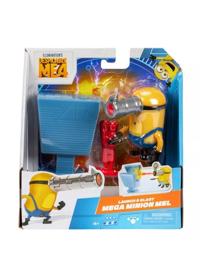 Moose Toys - Despicable Me 4 Mel Mega Minion Launch and Blast Figure - Image 1