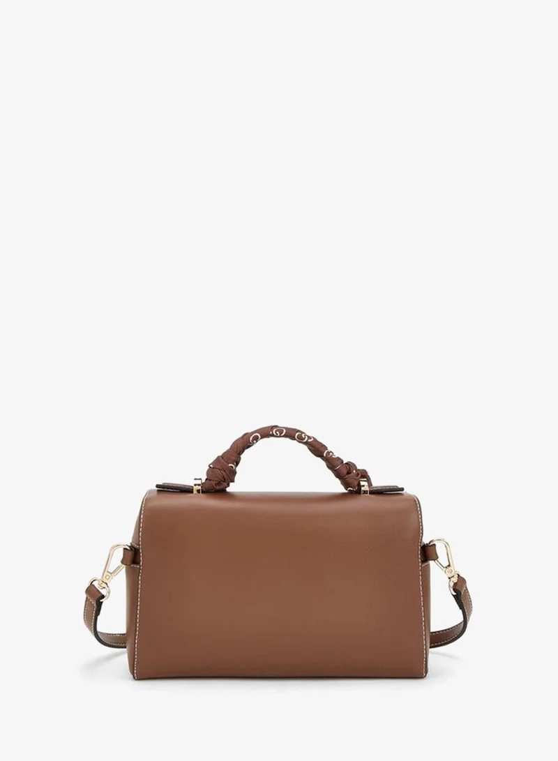 Celeste TAN Solid Crossbody Bag With Scarf Detail for Women | Best Price UAE